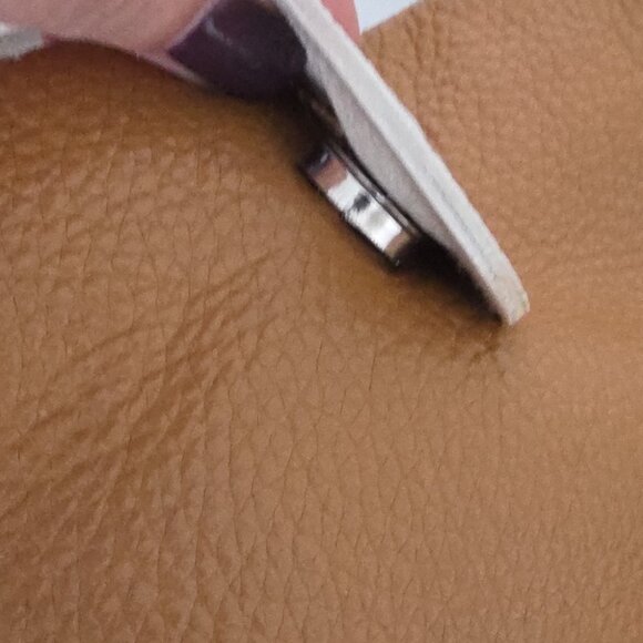 BORSE IN PELLE | BROWN  Pebbled Leather Crossbody Bag Made IN ITALY - Picture 5 of 9